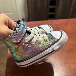 Holographic Converse High-Top Sneakers